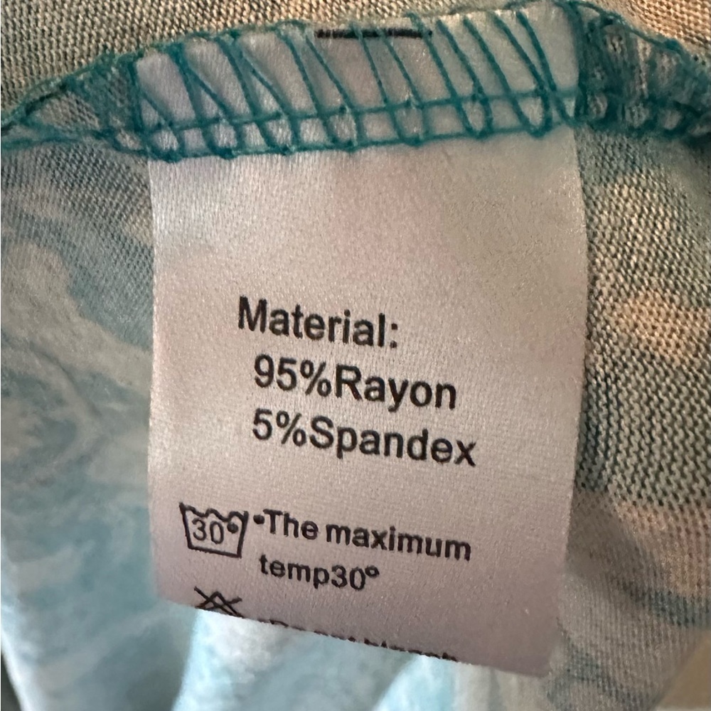 NWT Poseshe size 2x Teal and Tan Paisley Dress - Picture 6 of 6